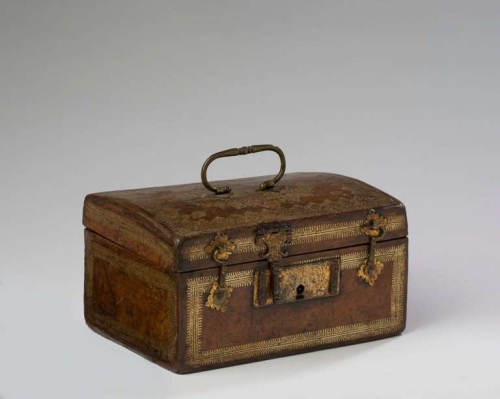 A Louis XVI Gilt-Tooled Leather Box